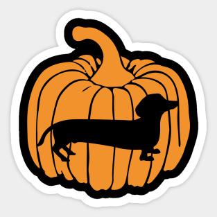 Dachshund Dog Halloween Shadow Sticker